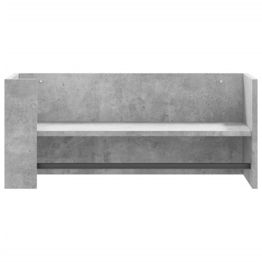 vidaXL Ράφι Τοίχου Γκρι Σκυροδέματος 70,5x35x30,5cm από Επεξ. Ξύλο 1 τεμ.