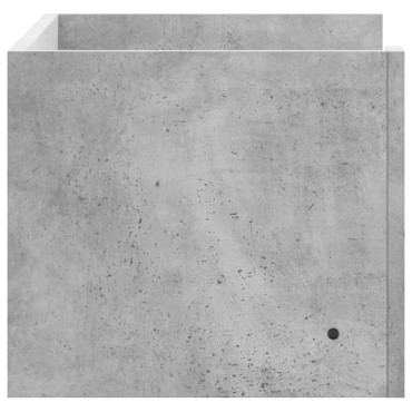 vidaXL Ράφι Τοίχου Γκρι Σκυροδέματος 70,5x35x30,5cm από Επεξ. Ξύλο 1 τεμ.