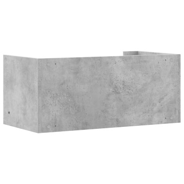 vidaXL Ράφι Τοίχου Γκρι Σκυροδέματος 70,5x35x30,5cm από Επεξ. Ξύλο 1 τεμ.