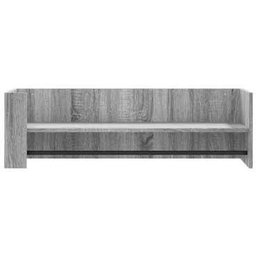 vidaXL Ραφιέρα Τοίχου Γκρι Sonoma 100x35x30,5cm Επεξεργασμένο Ξύλο 1 τεμ.
