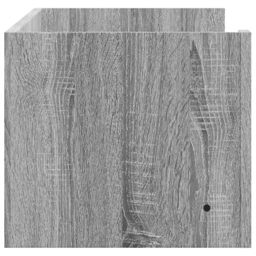 vidaXL Ραφιέρα Τοίχου Γκρι Sonoma 100x35x30,5cm Επεξεργασμένο Ξύλο 1 τεμ.