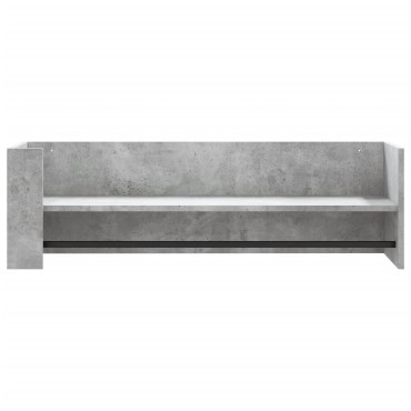 vidaXL Ραφιέρα Τοίχου Γκρι Σκυροδέματος 100x35x30,5cm από Επεξ. Ξύλο 1 τεμ.