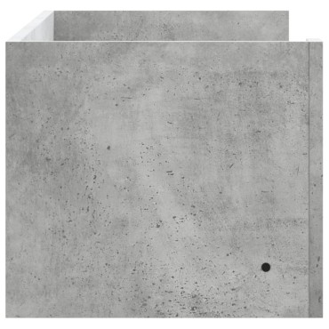 vidaXL Ραφιέρα Τοίχου Γκρι Σκυροδέματος 100x35x30,5cm από Επεξ. Ξύλο 1 τεμ.
