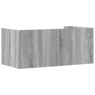 vidaXL Ραφιέρα Τοίχου Γκρι Sonoma 70,5x35x30,5cm Επεξεργασμένο Ξύλο 1 τεμ.