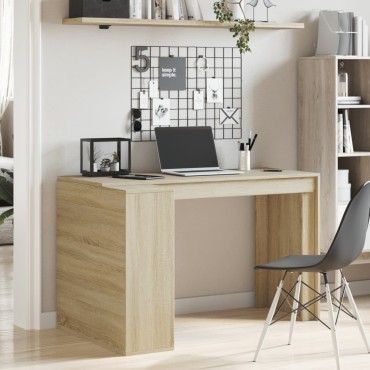 vidaXL Γραφείο Sonoma Δρυς 123,5x73,5x75cm από Επεξεργασμένο Ξύλο 1 τεμ.