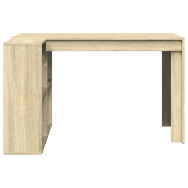 vidaXL Γραφείο Sonoma Δρυς 123,5x73,5x75cm από Επεξεργασμένο Ξύλο 1 τεμ.