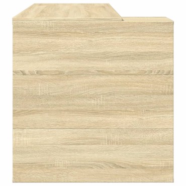 vidaXL Γραφείο Sonoma Δρυς 123,5x73,5x75cm από Επεξεργασμένο Ξύλο 1 τεμ.
