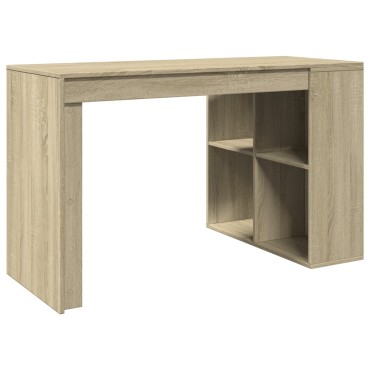 vidaXL Γραφείο Sonoma Δρυς 123,5x73,5x75cm από Επεξεργασμένο Ξύλο 1 τεμ.
