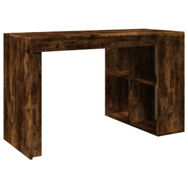 vidaXL Γραφείο Καπνιστή Δρυς 123,5x73,5x75cm από Επεξεργασμένο Ξύλο 1 τεμ.