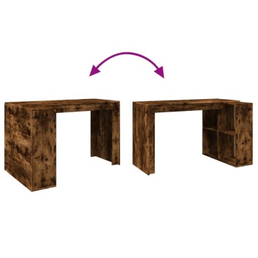 vidaXL Γραφείο Καπνιστή Δρυς 123,5x73,5x75cm από Επεξεργασμένο Ξύλο 1 τεμ.