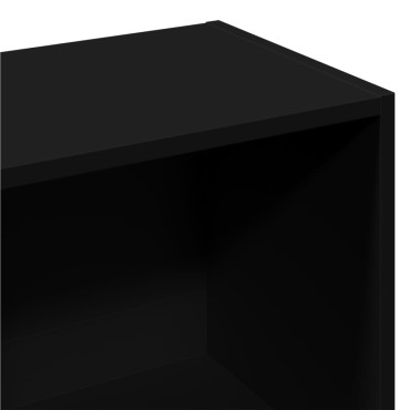 vidaXL Βιβλιοθήκη Μαύρη 57x28,5x174cm από Επεξεργασμένο Ξύλο 1 τεμ.