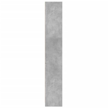 vidaXL Βιβλιοθήκη Γκρι Σκυροδέματος 57x28,5x174cm Επεξεργ. Ξύλο 1 τεμ.