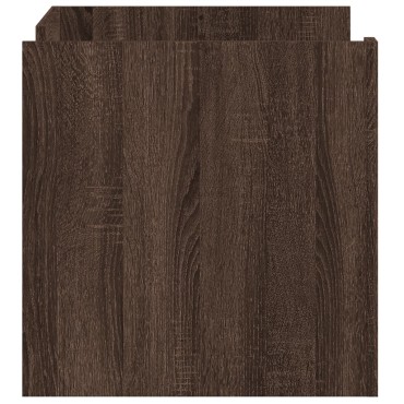 vidaXL Τραπεζάκι Σαλονιού Καφέ Δρυς 80x50x50cm από Επεξεργ. Ξύλο 1 τεμ.