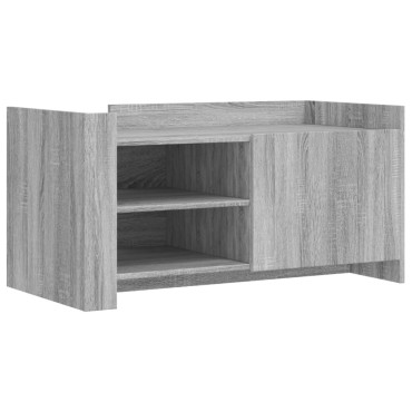 vidaXL Τραπεζάκι Σαλονιού Γκρι Sonoma 100x50x50cm Επεξεργασμένο Ξύλο 1 τεμ.