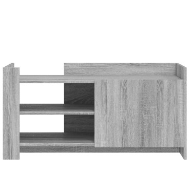 vidaXL Τραπεζάκι Σαλονιού Γκρι Sonoma 100x50x50cm Επεξεργασμένο Ξύλο 1 τεμ.