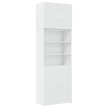 vidaXL Ντουλάπι Λευκό 80x42,5x249cm από Επεξεργασμένο Ξύλο 1 τεμ.