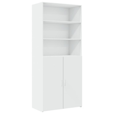 vidaXL Ντουλάπι Λευκό 80x42,5x249cm από Επεξεργασμένο Ξύλο 1 τεμ.