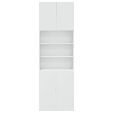 vidaXL Ντουλάπι Λευκό 80x42,5x249cm από Επεξεργασμένο Ξύλο 1 τεμ.