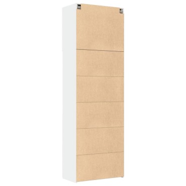 vidaXL Ντουλάπι Λευκό 80x42,5x249cm από Επεξεργασμένο Ξύλο 1 τεμ.
