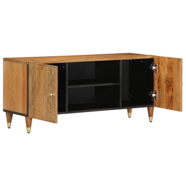 vidaXL Έπιπλο Τηλεόρασης 105x33x46cm από Μασίφ Ξύλο Μάνγκο
