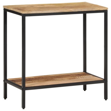 vidaXL Τραπέζι Κονσόλα 70x35x70cm από Μασίφ Ακατέργαστο Ξύλο Μάνγκο 1 τεμ.
