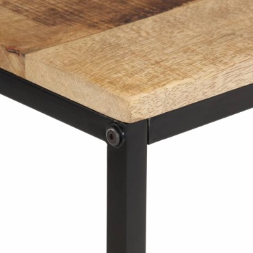 vidaXL Τραπέζι Κονσόλα 70x35x70cm από Μασίφ Ακατέργαστο Ξύλο Μάνγκο 1 τεμ.