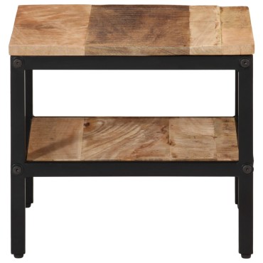 vidaXL Τραπεζάκι Σαλονιού 35x35x30cm Μασίφ Ακατέργαστο Ξύλο Μάνγκο 1 τεμ.