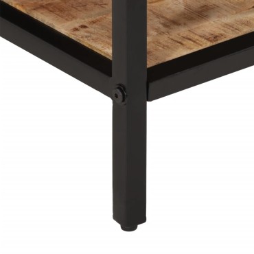 vidaXL Τραπεζάκι Σαλονιού 35x35x30cm Μασίφ Ακατέργαστο Ξύλο Μάνγκο 1 τεμ.