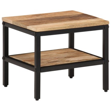 vidaXL Τραπεζάκι Σαλονιού 35x35x30cm Μασίφ Ακατέργαστο Ξύλο Μάνγκο 1 τεμ.