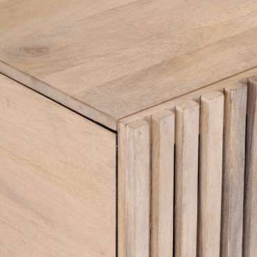 vidaXL Τραπεζάκι Σαλονιού Λευκό 80x51x40cm από Μασίφ Ξύλο Μάνγκο 1 τεμ.