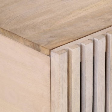 vidaXL Τραπεζάκι Σαλονιού Λευκό 100x55x40cm από Μασίφ Ξύλο Μάνγκο 1 τεμ.