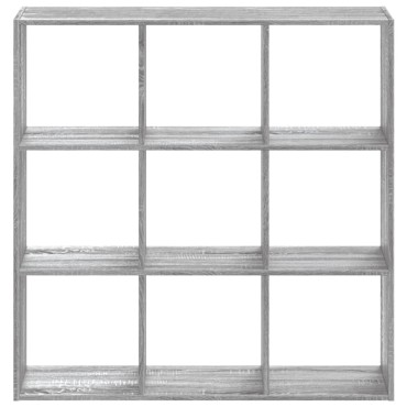 vidaXL Βιβλιοθήκη Γκρι Sonoma 102x32x102cm από Επεξεργασμένο Ξύλο 1 τεμ.