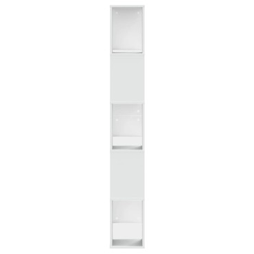vidaXL Βιβλιοθήκη 5 Επιπέδων Λευκή 80,5x23,5x162,5cm Επεξεργ. Ξύλο 1 τεμ.