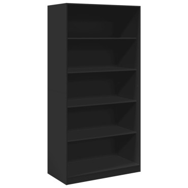 vidaXL Ντουλάπα Μαύρη 100x50x200cm από Επεξεργασμένο Ξύλο 1 τεμ.