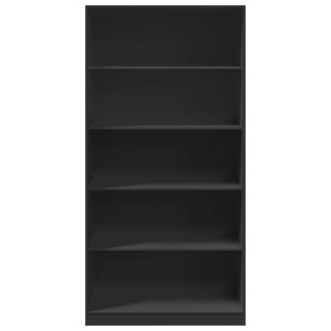 vidaXL Ντουλάπα Μαύρη 100x50x200cm από Επεξεργασμένο Ξύλο 1 τεμ.