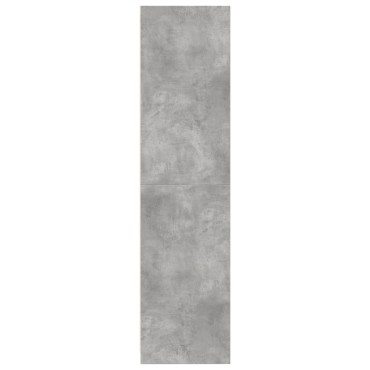 vidaXL Ντουλάπα Γκρι του Σκυροδέματος 100x50x200cm Επεξεργασμένο Ξύλο 1 τεμ.