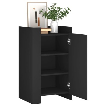 vidaXL Συρταριέρα Μαύρη 45x35x75cm από Επεξεργασμένο Ξύλο 1 τεμ.