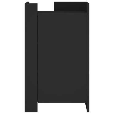 vidaXL Συρταριέρα Μαύρη 45x35x75cm από Επεξεργασμένο Ξύλο 1 τεμ.