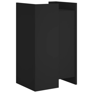 vidaXL Συρταριέρα Μαύρη 45x35x75cm από Επεξεργασμένο Ξύλο 1 τεμ.