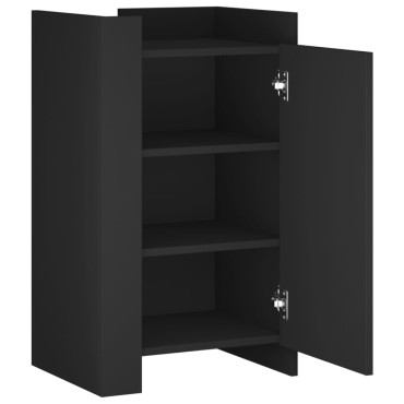 vidaXL Συρταριέρα Μαύρη 45x35x75cm από Επεξεργασμένο Ξύλο 1 τεμ.