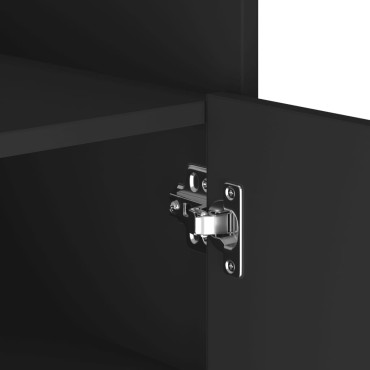 vidaXL Συρταριέρα Μαύρη 45x35x75cm από Επεξεργασμένο Ξύλο 1 τεμ.