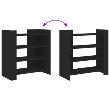vidaXL Ντουλάπι Μαύρο 73,5x35x75cm από Επεξεργασμένο Ξύλο 1 τεμ.