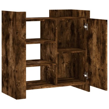 vidaXL Μπουφές Καπνιστή Δρυς 73,5x35x75cm Επεξεργασμένο Ξύλο 1 τεμ.