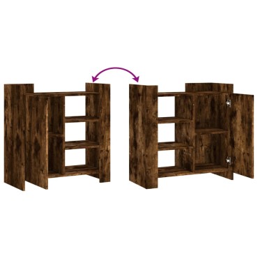 vidaXL Μπουφές Καπνιστή Δρυς 73,5x35x75cm Επεξεργασμένο Ξύλο 1 τεμ.