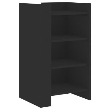 vidaXL Συρταριέρα Μαύρη 45x35x75cm από Επεξεργασμένο Ξύλο 1 τεμ.