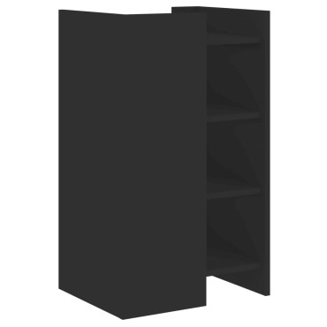 vidaXL Συρταριέρα Μαύρη 45x35x75cm από Επεξεργασμένο Ξύλο 1 τεμ.