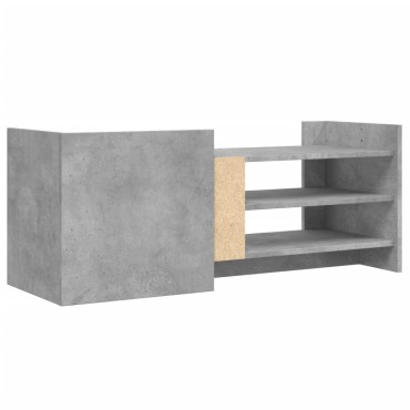 vidaXL Έπιπλο Τηλεόρασης Γκρι Σκυρ. 100x35x40cm Επεξ. Ξύλο