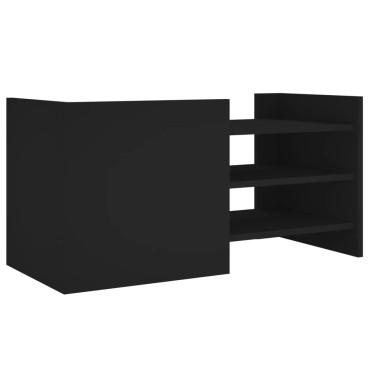 vidaXL Έπιπλο Τηλεόρασης Μαύρο 80x35x40cm Επεξεργασμένο Ξύλο