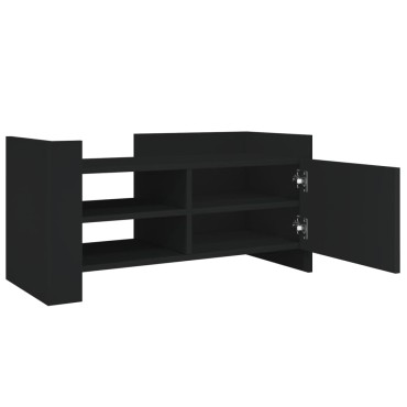 vidaXL Έπιπλο Τηλεόρασης Μαύρο 80x35x40cm Επεξεργασμένο Ξύλο
