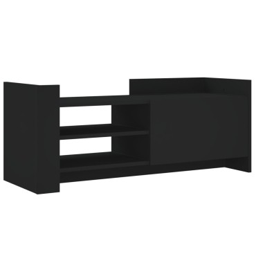 vidaXL Έπιπλο Τηλεόρασης Μαύρο 100x35x40cm Επεξ. Ξύλο